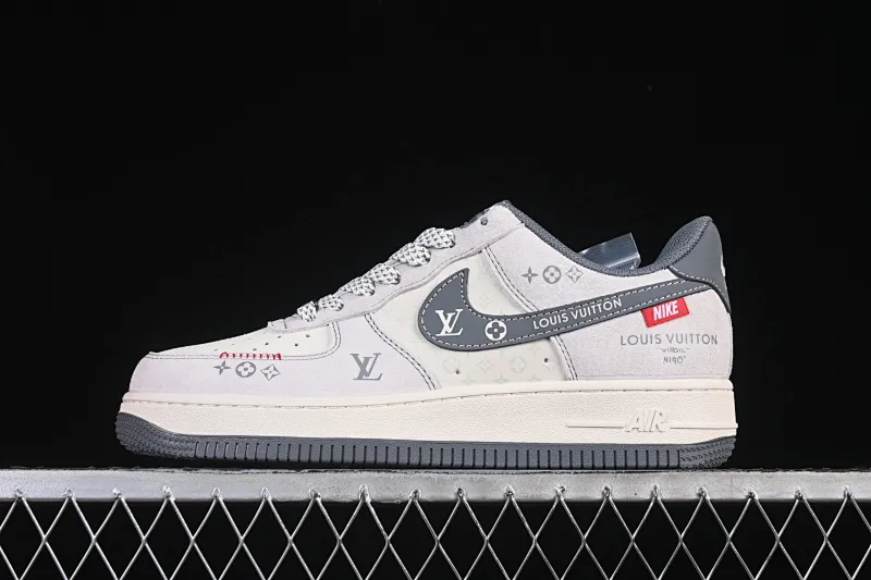 All categories Nk Air Force 1 Air Force series Nk Air Force 1 Low Air Force low-top Nike Air Force 1'07 Low LV joint gray hook woven label Air Force 1 low-top casual sneakers CX5050-Y25